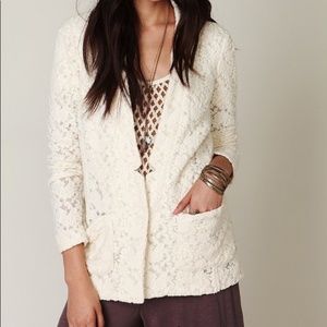 Free People Lace Blazer